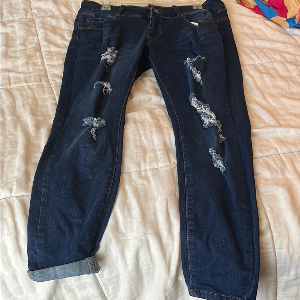 Sandpiper jeans no‎ size waist is a 16 laying flat inseam is a 27
